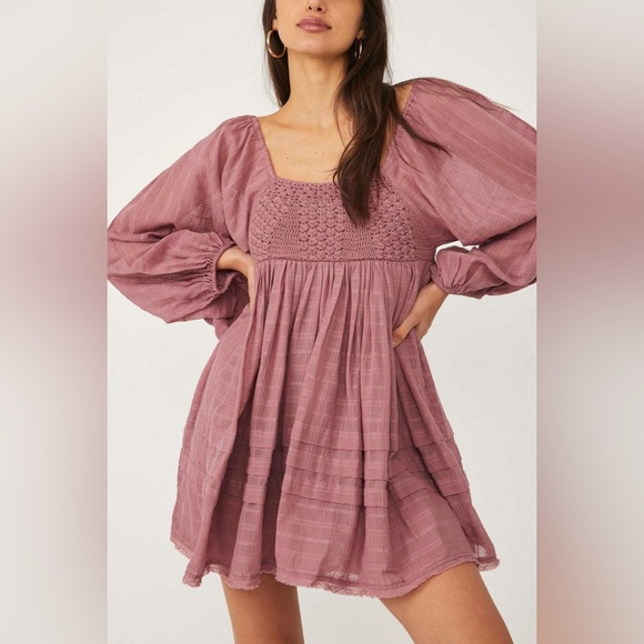 Free People Dresses & Skirts - NWT Free People XL Ari Mini Dress - Dried Current